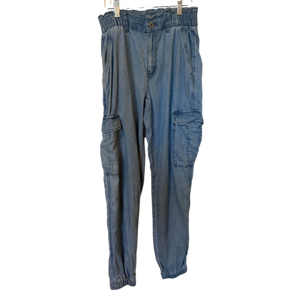 American Eagle Cargo Style Lyocell Blend Joggers Women's Size 0R Paper Bag Waist